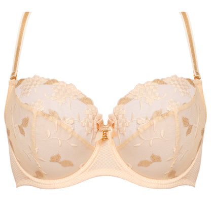 Samanta Valeria Biscuit Sheer Mesh Full Figure Bra