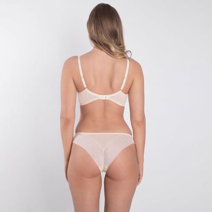 Samanta Valeria Biscuit Sheer Mesh Full Figure Bra