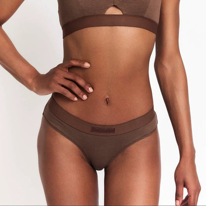 Women's Hemp Mid-Rise Brief Underwear - Natural Breathable, Antimicrobial Fabric for Comfort and Odor Resistance by Net Positive