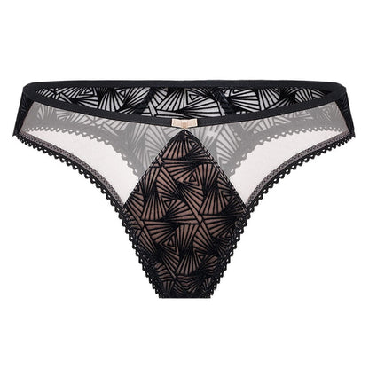 Unikat Zoe Sheer Velvet Thong Panty